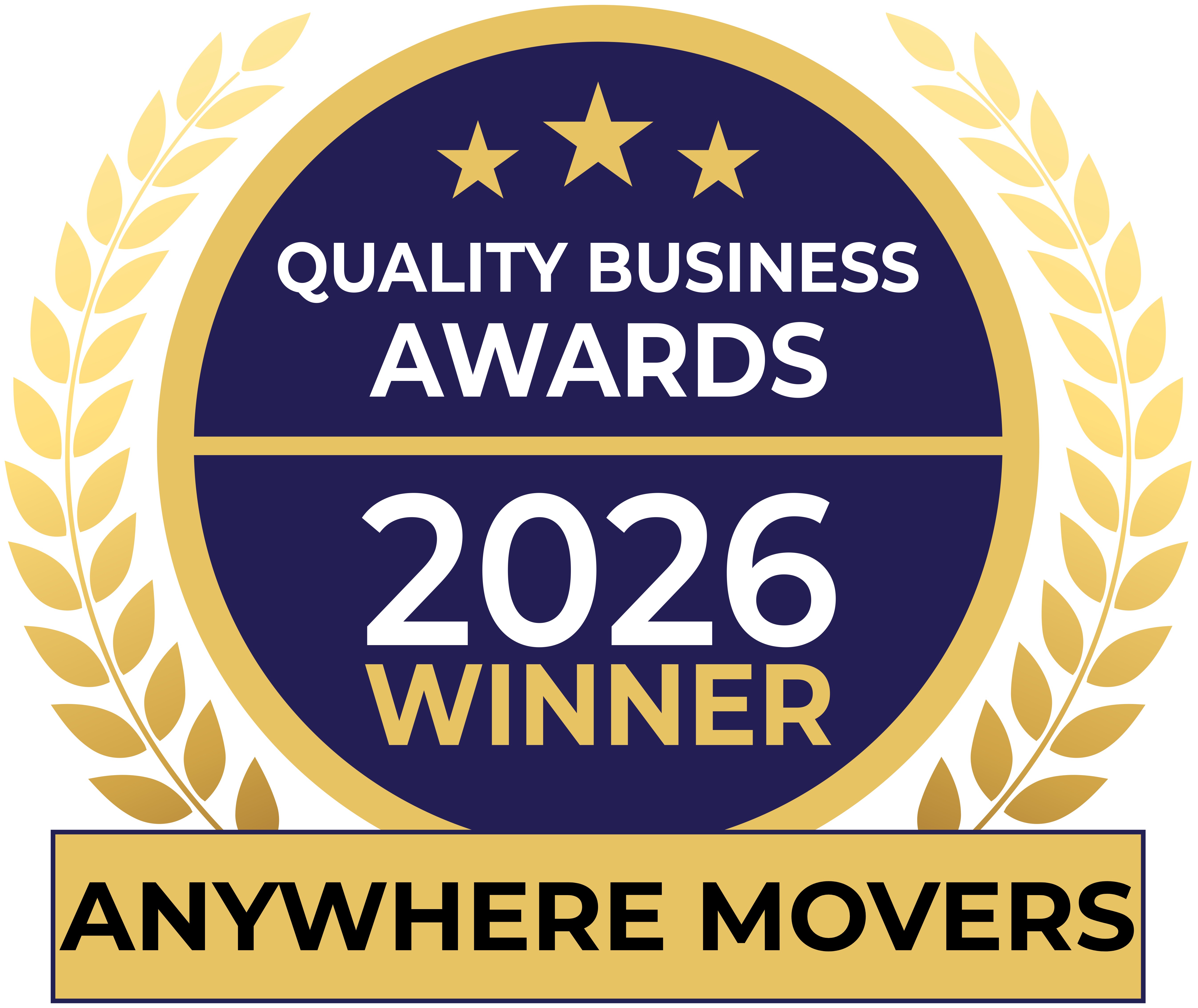 Quality Business Awards 2026 Winner — Anywhere Movers